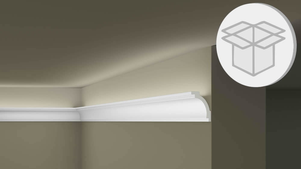 15er Stuckleisten Box Flexible Deckenleiste NMC Z16FLEX Noel Marquet Lichtleiste-x13-Z16FLEX-VE