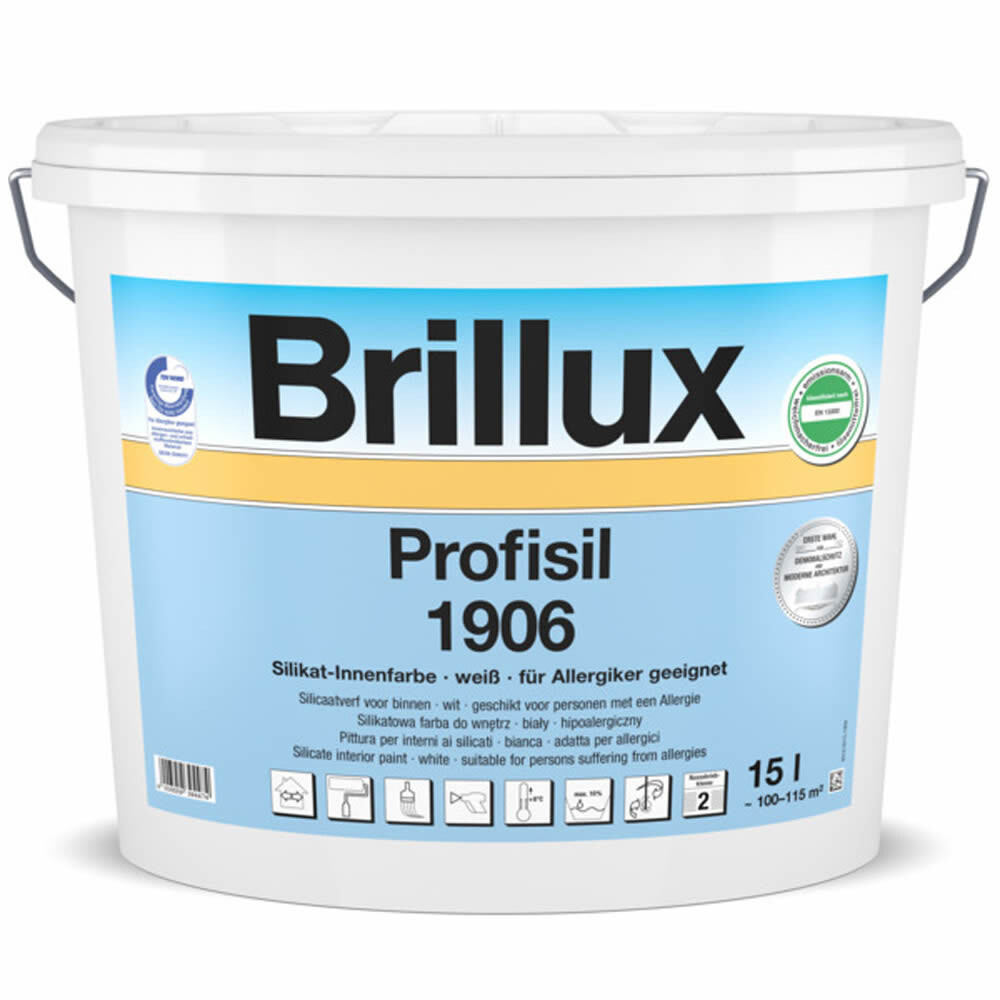 Brillux Profisil 1906 Silikat Innenfarbe matt weiß | 5 Ltr.-0-190600050095M