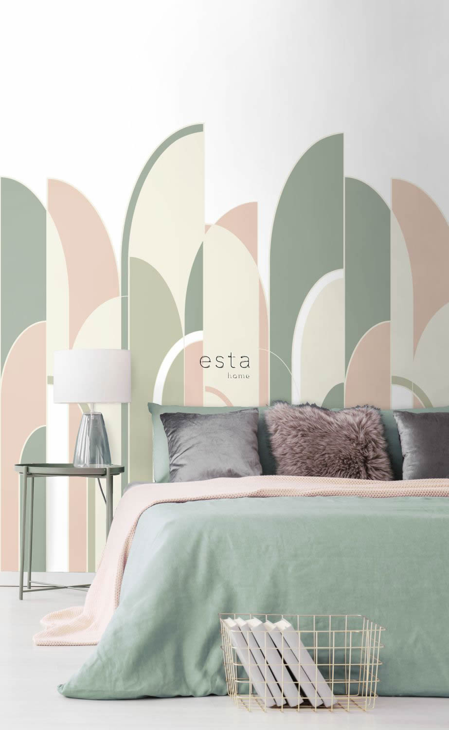 Art Deco Wandbild geometrische Formen 150 x 279 cm 158956