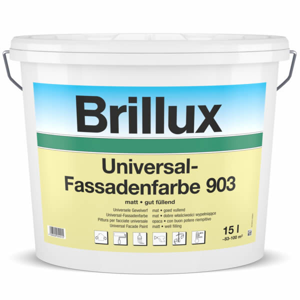Brillux Universal-Fassadenfarbe 903 matt weiß | 1 Ltr.-0-090300010095M