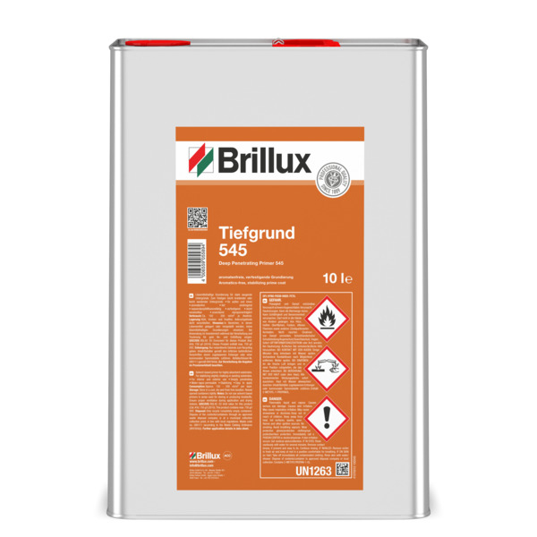 Brillux Tiefgrund 545 farblos, lösemittelhaltig, 10 l Eimer