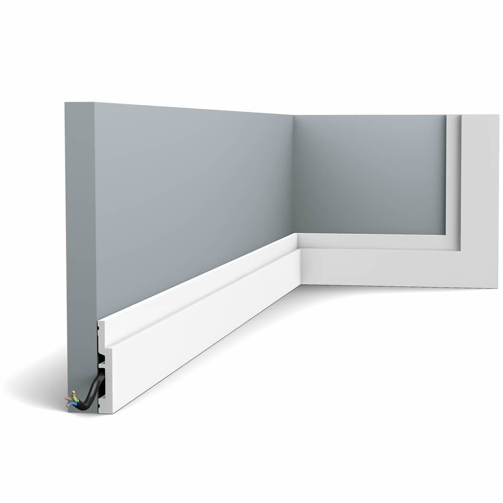 Fußleiste Stufenoptik modern kantig SX187 Orac Decor Deckenleiste-SX187.1M