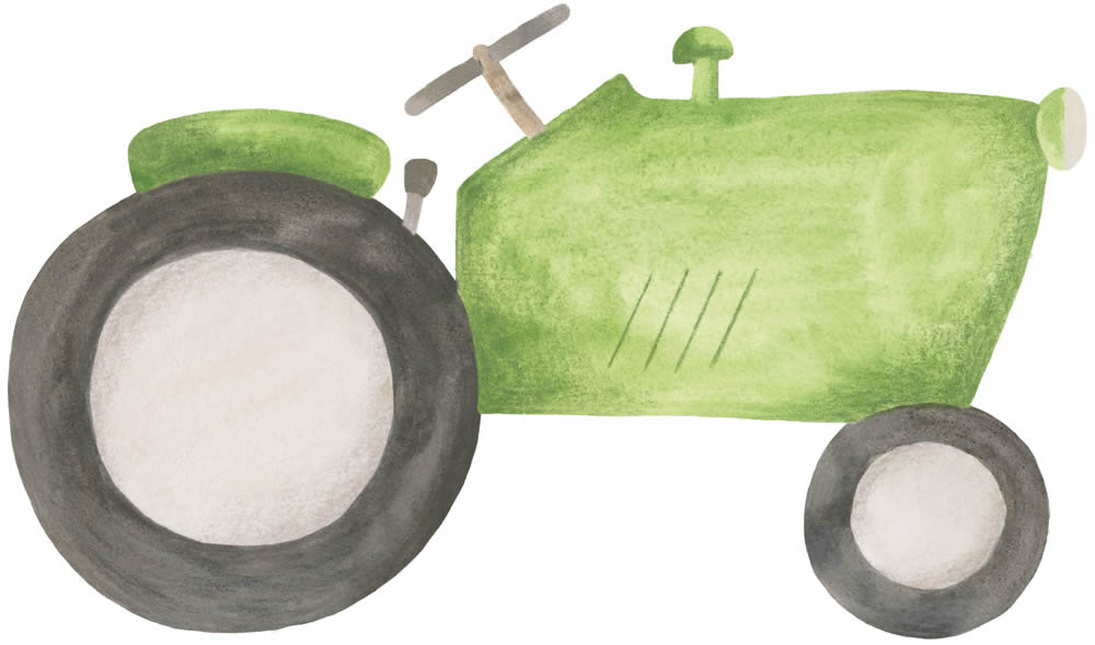 Large Tractor Pastel Colored Murals Casadeco - Once upon a time OUAT88627758-36-OUAT88627758