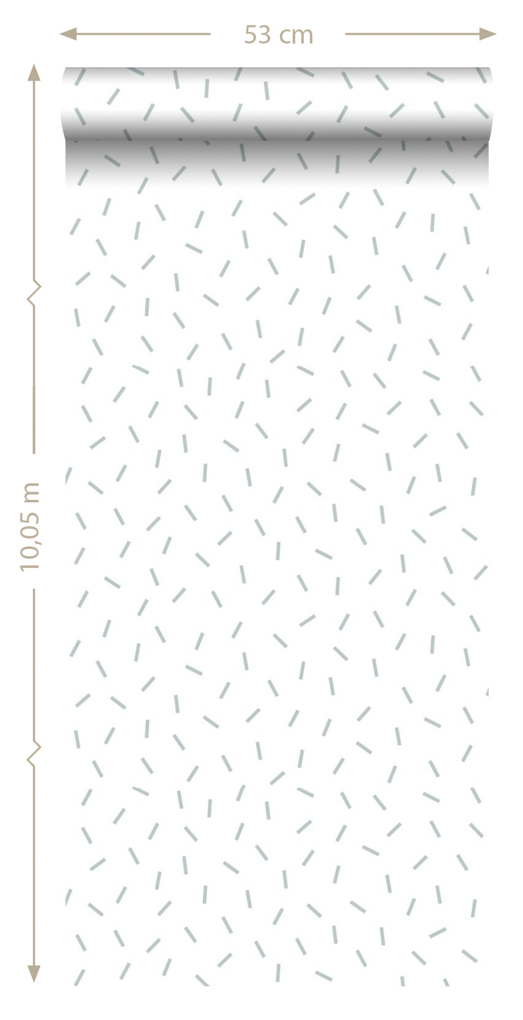 Grafik Tapete Skandi weiß blaugrau Vlies 139063