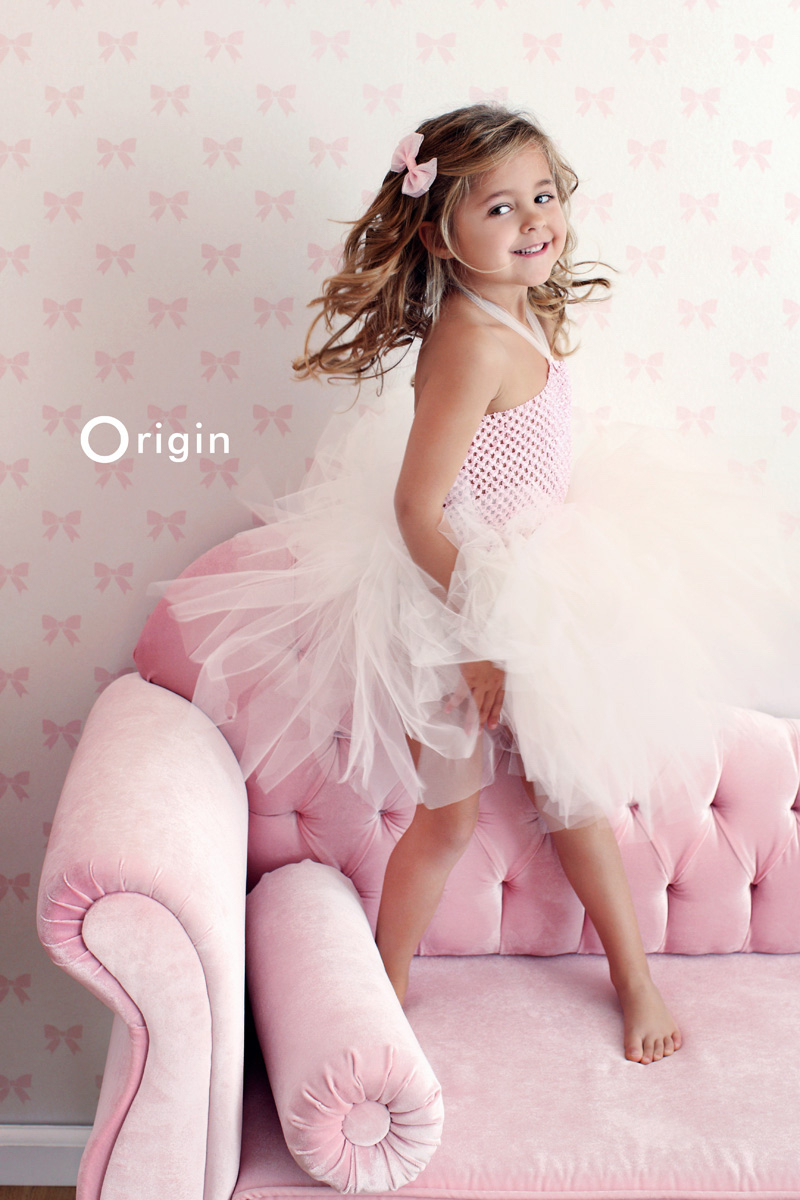 Tapete rosa Schleifchenen creme glänzend Vlies 346846