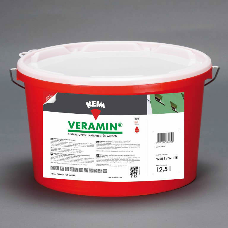 KEIM Veramin weiss silikatische Fassadenfarbe 12,5 ltr