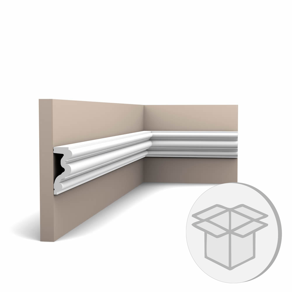 16er Stuckleisten Box P4025F Flexible Wandleiste Orac Decor Autoire-P4025F-VE