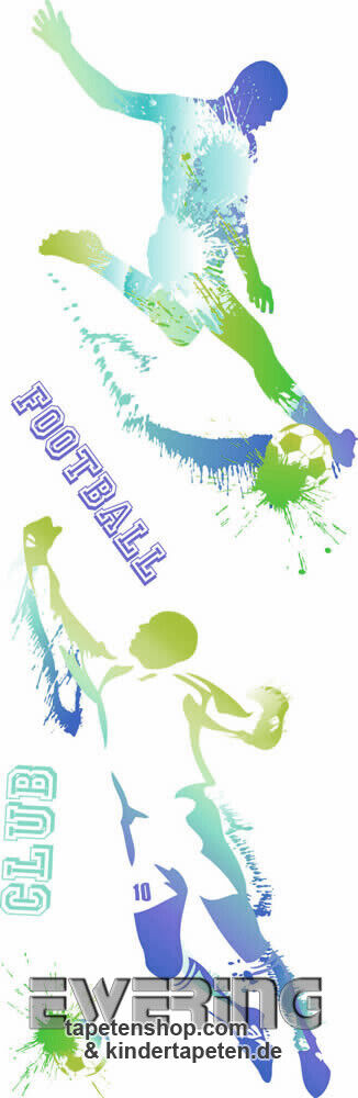 Blau-Grün Fußball Sticker Jungen-36-OLB63846089