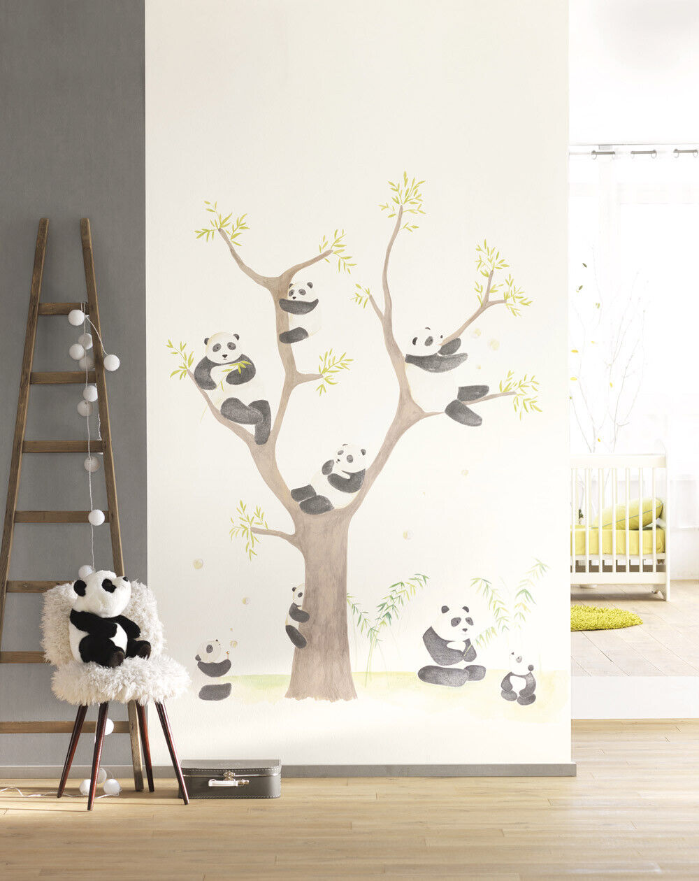 Wandbild Panda-Bär Creme-36-AEP28169401