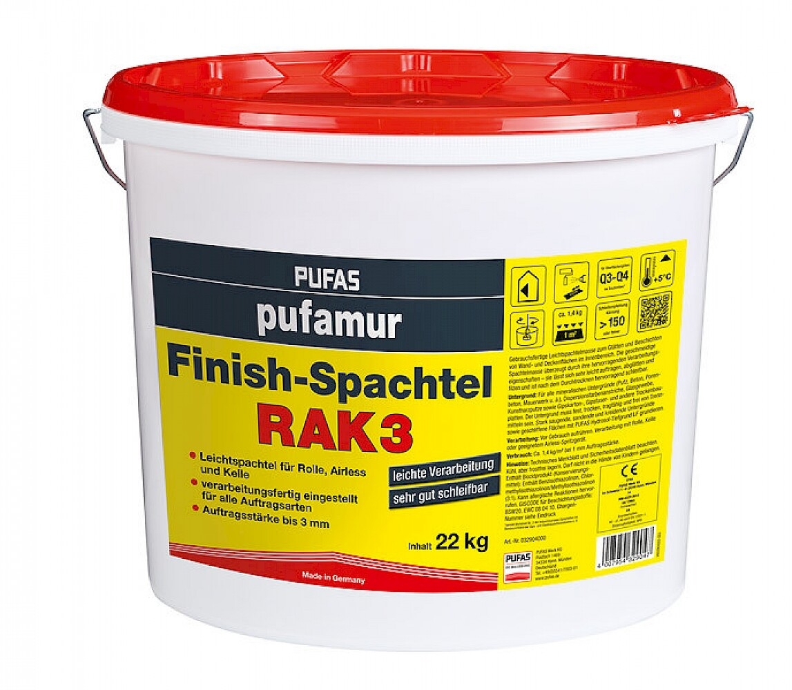 Pufamur Finish-Spachtel RAK3 22 kg-17-032904000