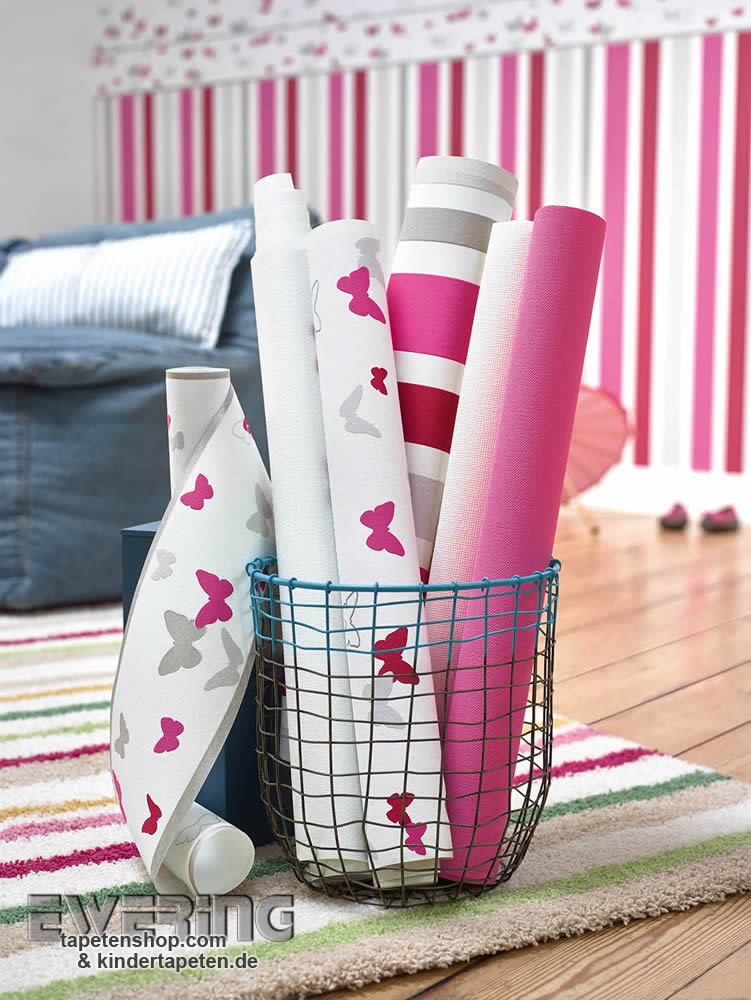 Non-woven wallpaper uni wallpaper Pink _L-8-3115-73.1M