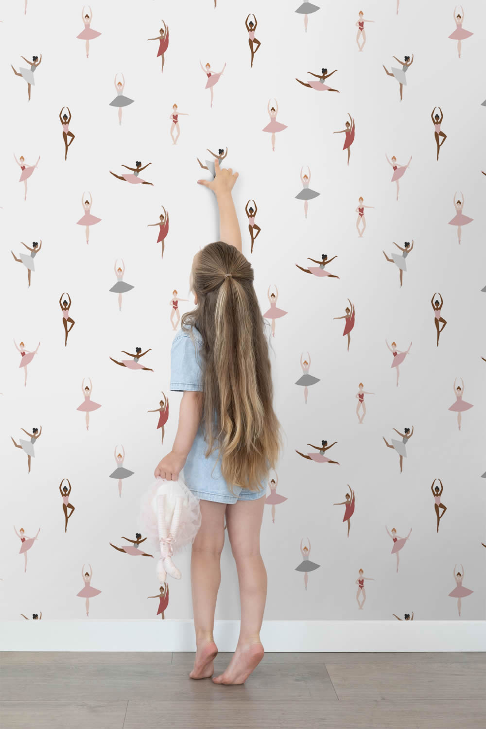 Ballerina Tapete Ballett Tänzerinnen Vlies creme 139535