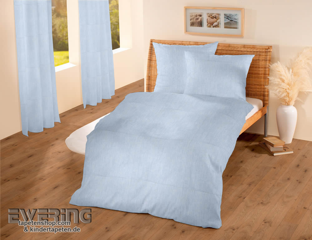 Hell-Blau Uni Dekostoff Junge