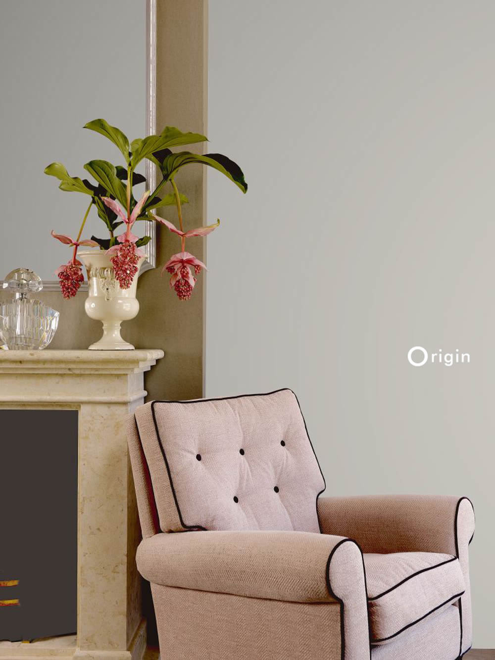 Vliestapete Grau Taupe Glänzend Uni