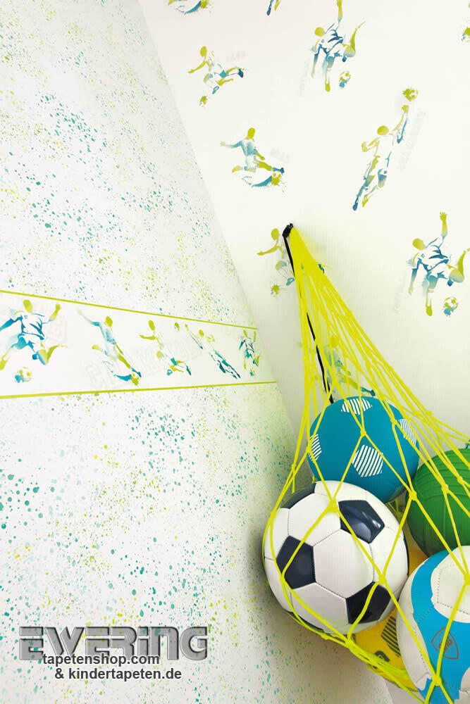 Fußball Creme-Weiß Papiertapete-36-OLB64847070.1M