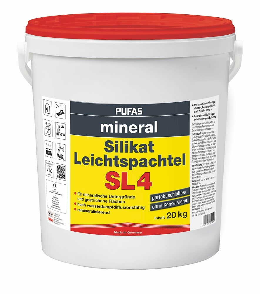 Pufas mineral Silikat Leichtspachtel SL4 20 kg _LW