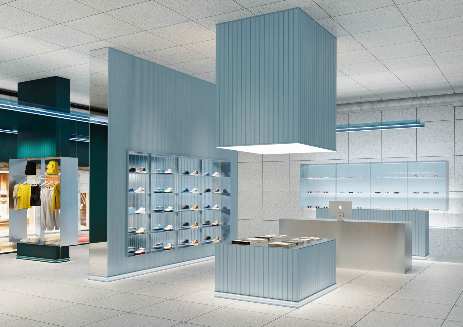 Wandpaneel linear modern extra dünn NMC MEZZALUNA L