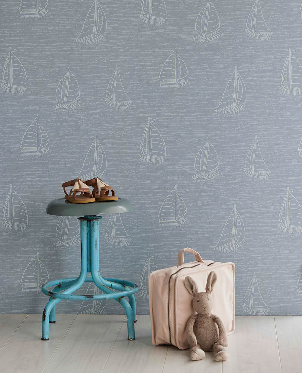 ships landscape non-woven wallpaper light-blue Explore Eijffinger 323013