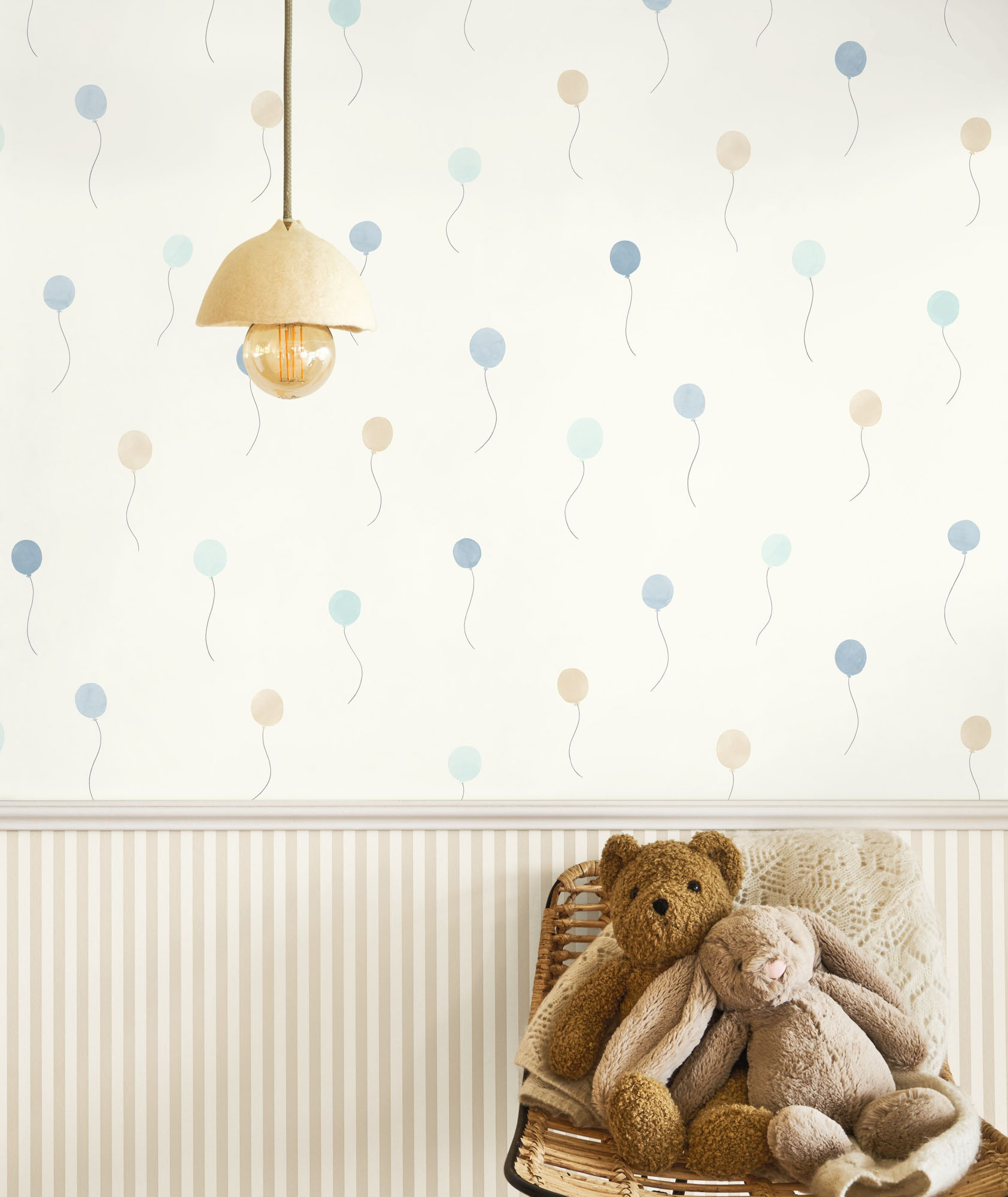 Ballontapete Kinderzimmer cremefarben Vlies OUTT202846226