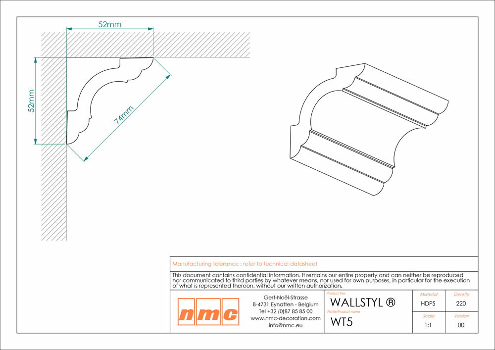 24er Stuckleisten Box WT5 Deckenleiste NMC Noel Marquet Stuckleiste-x13-WT5-VE