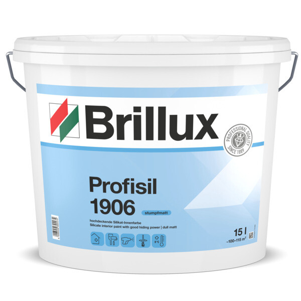 Brillux Profisil 1906 Silikat Innenfarbe matt weiß | 5 Ltr.-0-190600050095M