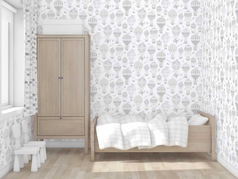 Wallpaper balloons bright grey-28-G56542.1M