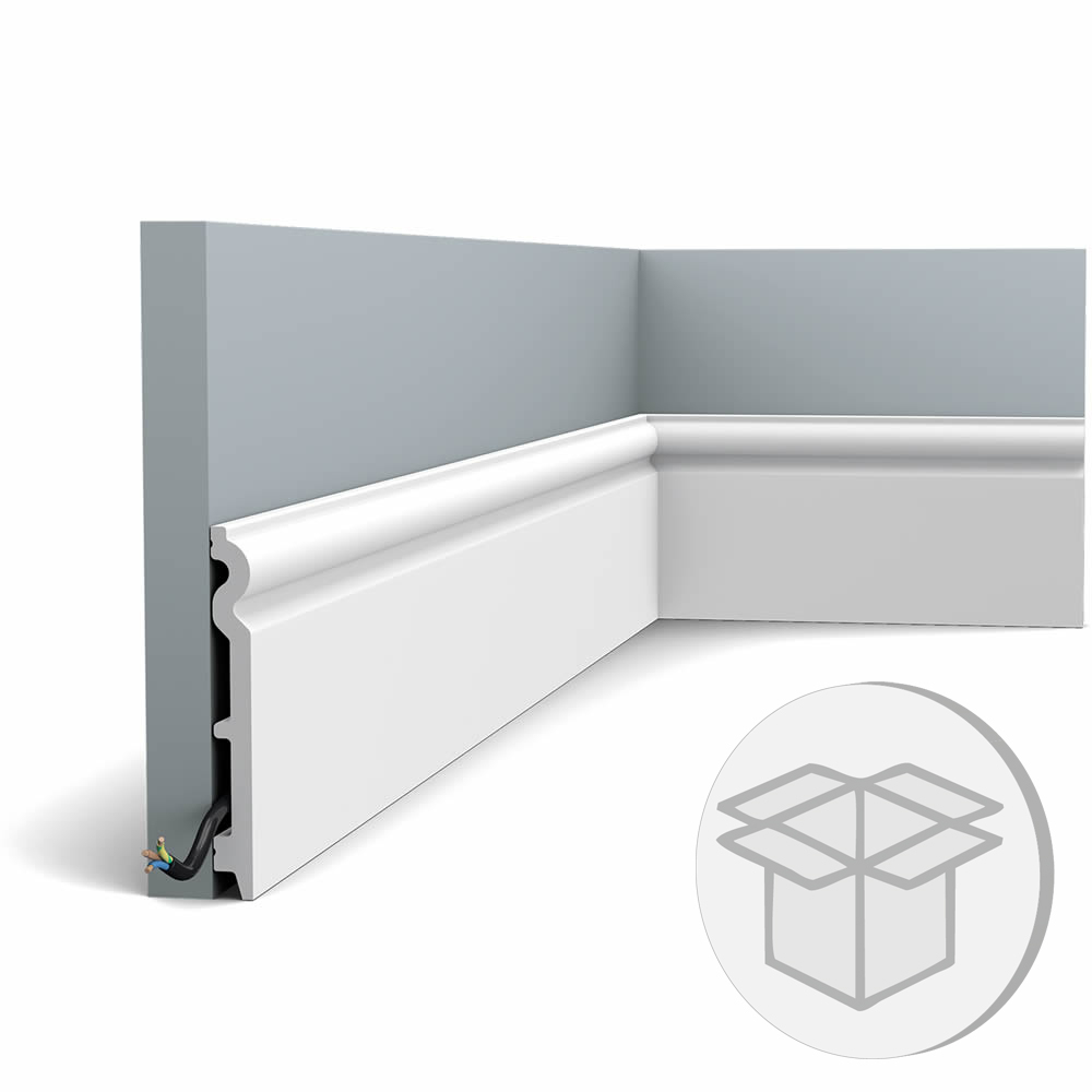 11er Stuckleisten Box SX138F Flexible Fußleiste Orac Decor Stuckleiste-SX138F-VE