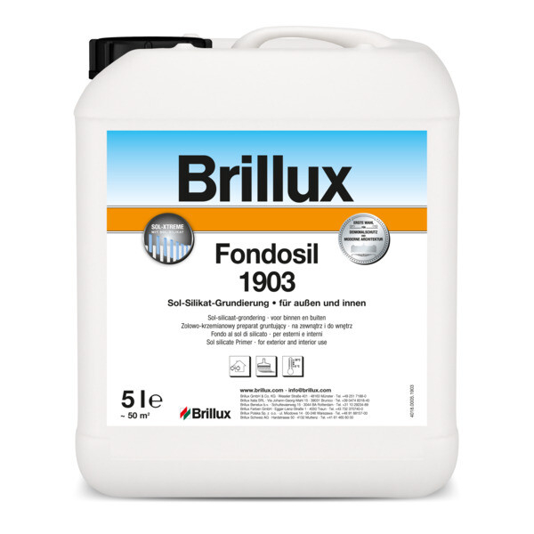 Brillux Fondosil 1903 farblos 5 ltr. Kanister-0-190300050000M