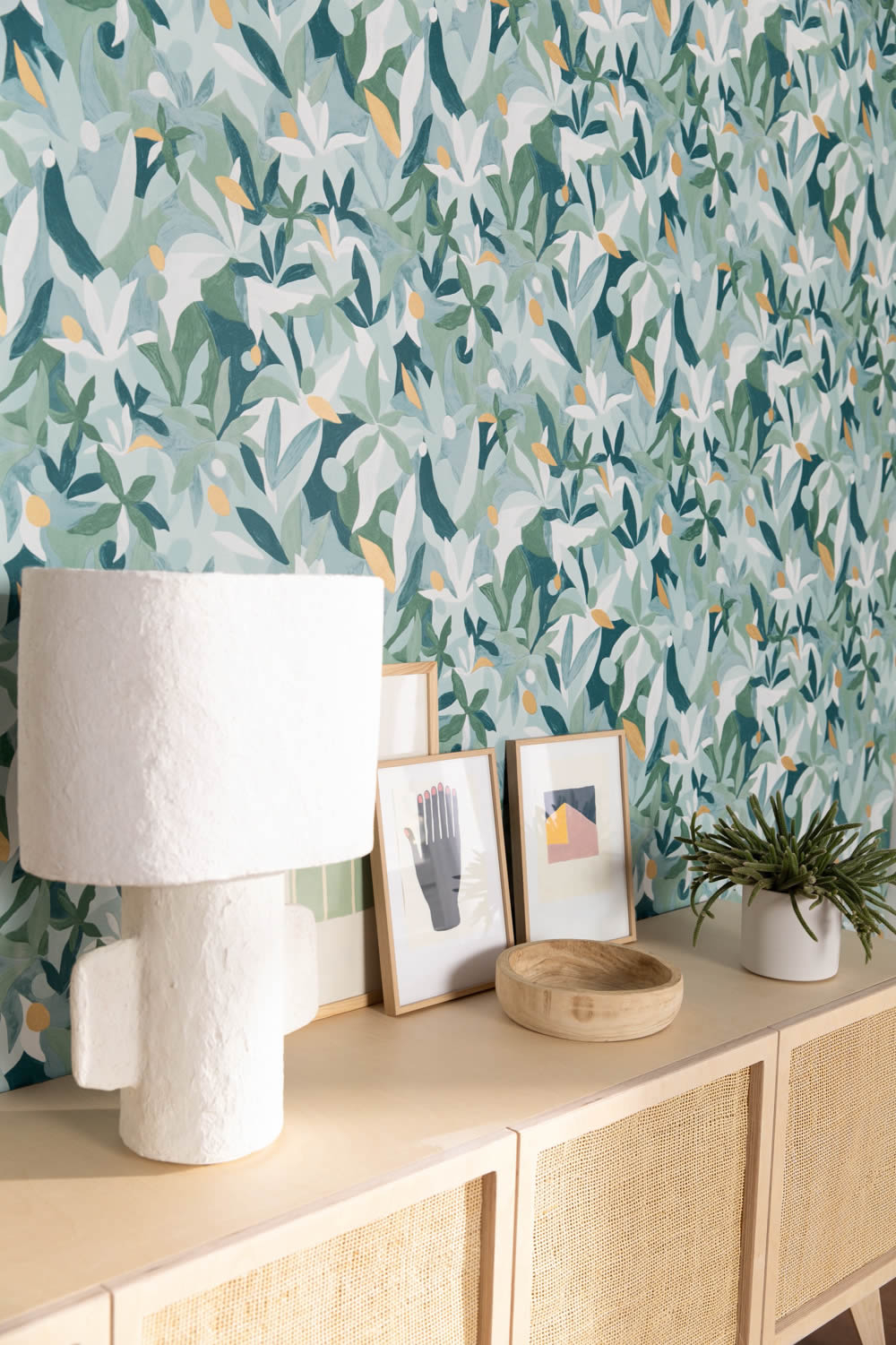 Vliestapete Grüntöne Blättermotive Caselio Imagination