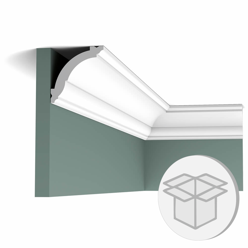 12er Stuckleisten Box CX100F Flexible Deckenleiste Orac Decor Stuckleiste-CX100F-VE