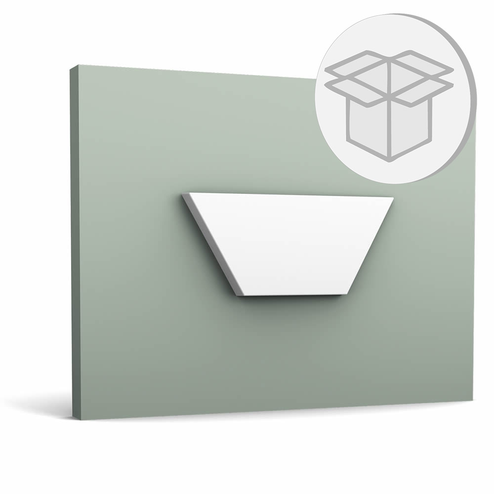 10er 3D-Paneel Box W101 Orac Decor Trapezium Zierelement