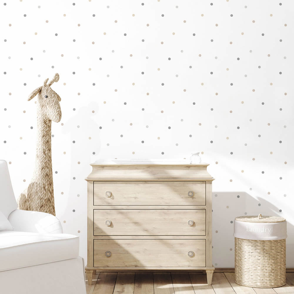 confetti non-woven wallpaper white and beige Tiny Tots 2 Essener G78365-28-G78365.1M