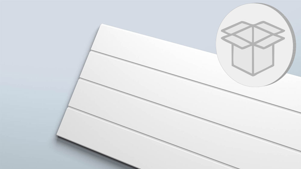 8er Wandpaneel Box skandinavisch linear NMC LATTE L