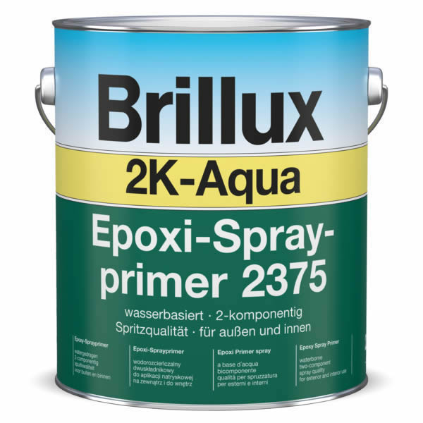 Brillux 2K-Aqua Epoxi-Sprayprimer 2375 zum Anmischen 2,4 LTR (Härter nicht enthalten) weiß