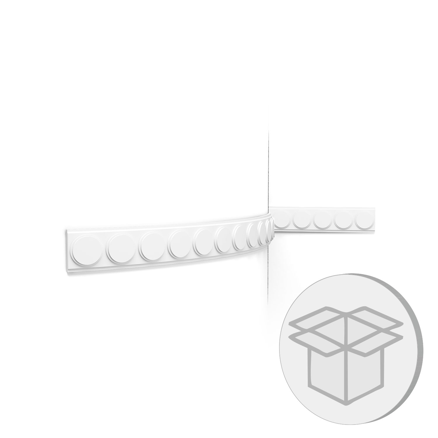 20-piece box flexible wall moulding P9905F Art Deco Orac cornice moulding