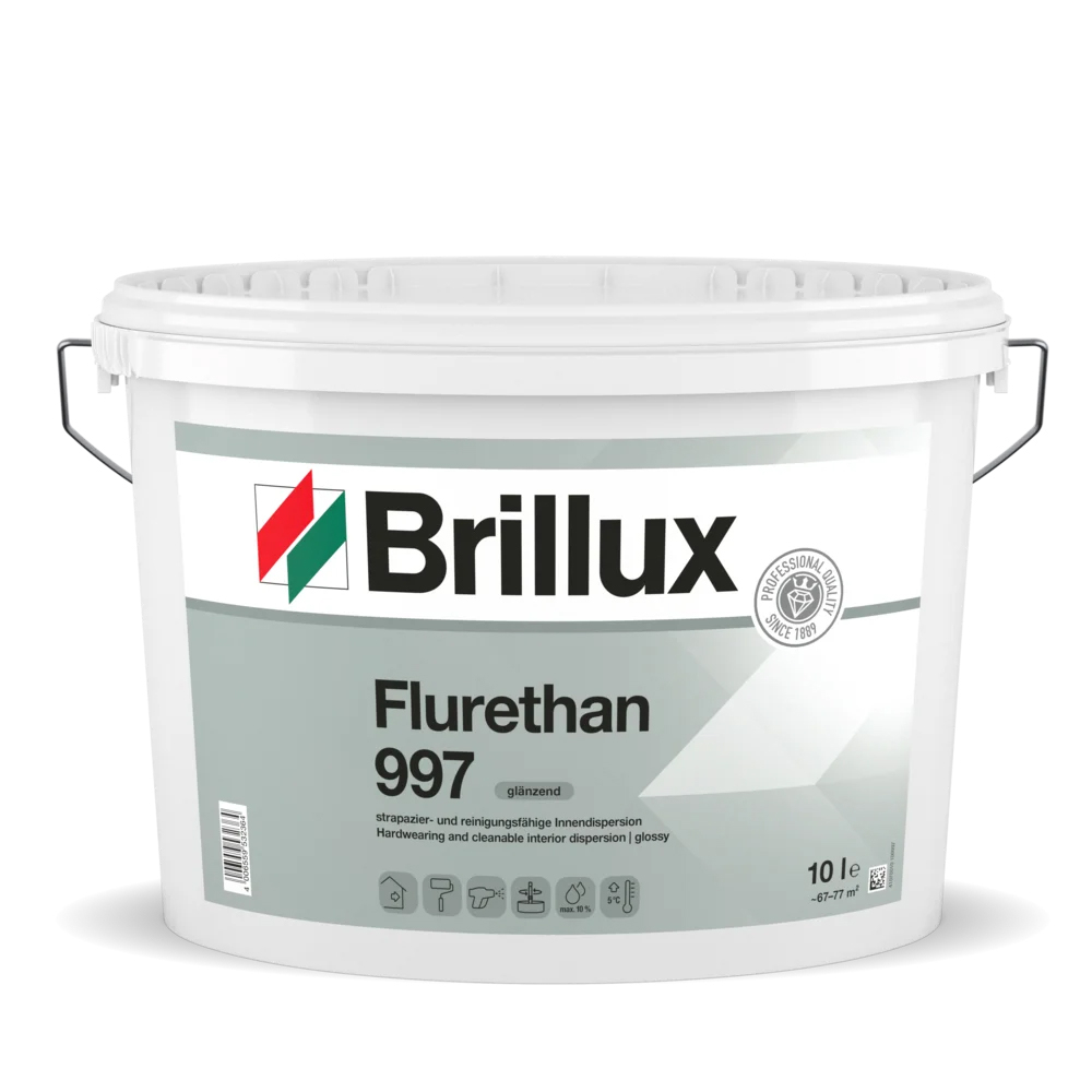 Brillux Flurethan 997 Innenfarbe weiß glänzend 10 l