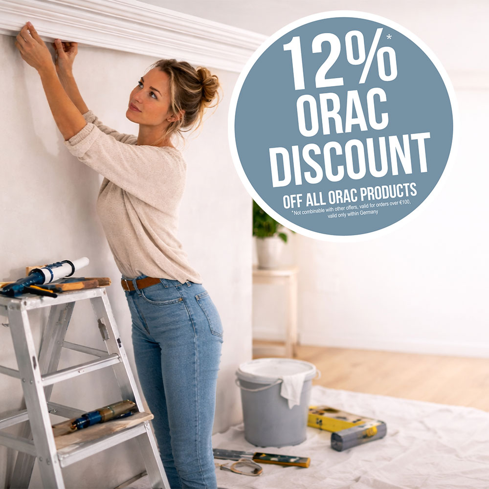 12% Rabatt auf das gesamte Orac Sortiment.