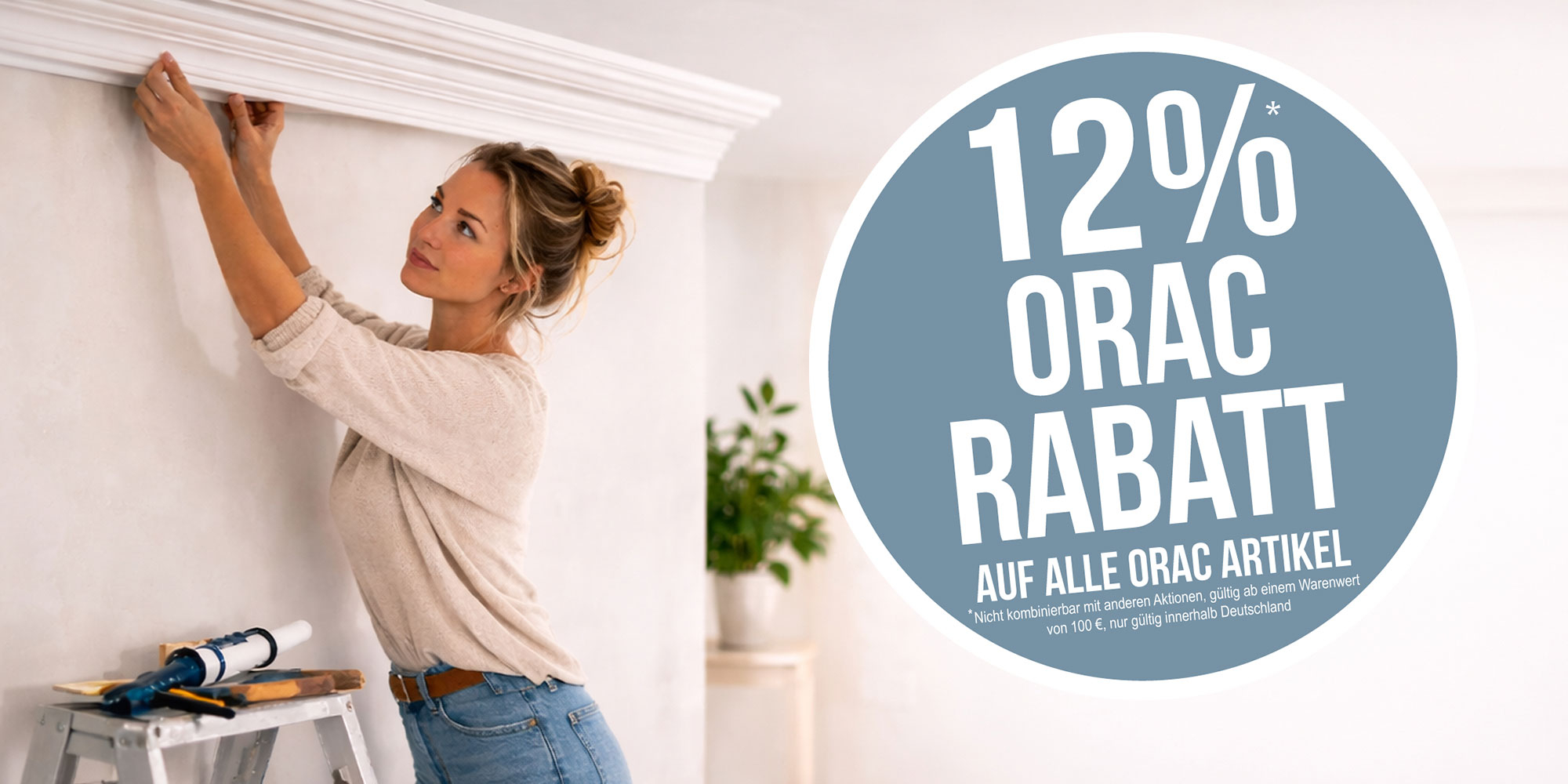 12% Rabattaktion auf alle Orac Artikel.