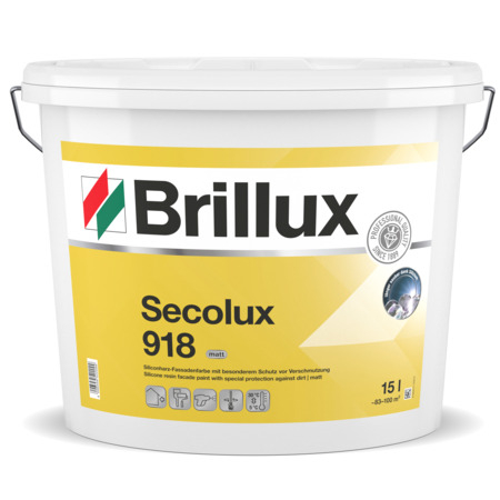 Brillux Secolux 918 Siliconharz-Fassadenfarbe matt weiß | 10 Ltr. _L