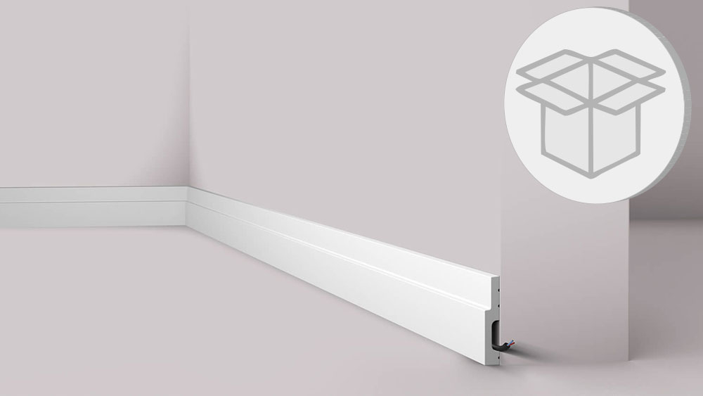 40s stucco moulding box skirting minimalist NMC FT8