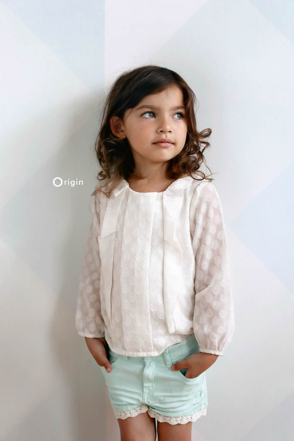 Dreiecke Groß Mint Vlies Tapete