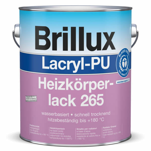 Brillux Lacryl-PU Heizkörperlack 265 glänzend weiß | 3 LTR _L