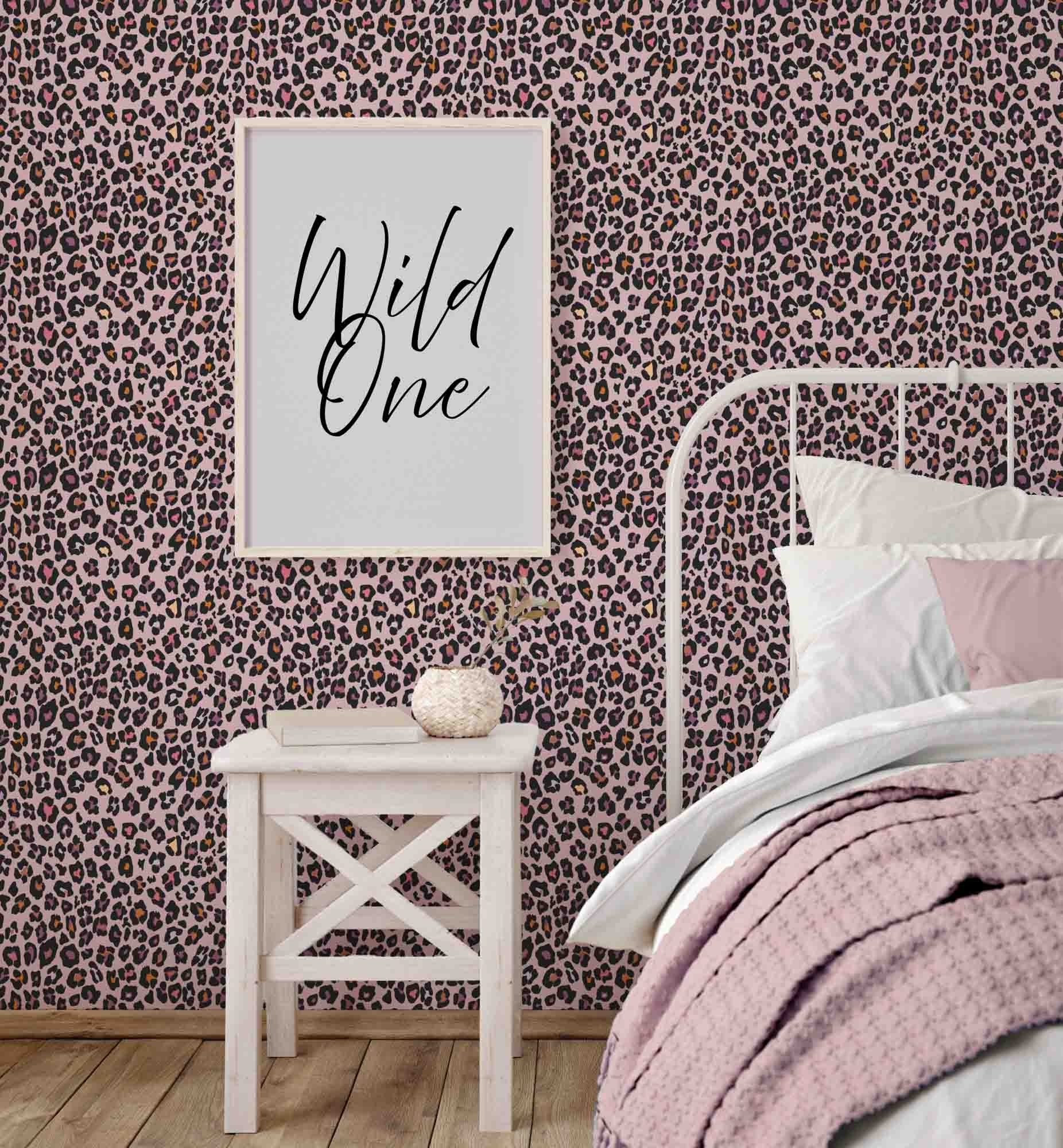 Tapete Leopardentapete Leolook Vlies rosa G78565