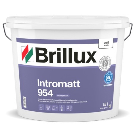Brillux Intromatt ehem. Malerweiß Extra ELF 954 weiß stumpfmatt 15 Ltr.